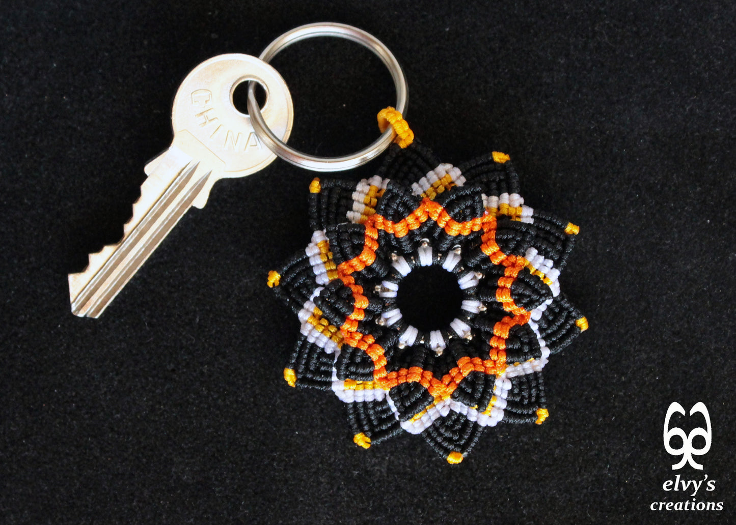 Handmade Macrame Key Chain, Housewarming Gift, Small Gift for Woman and Man