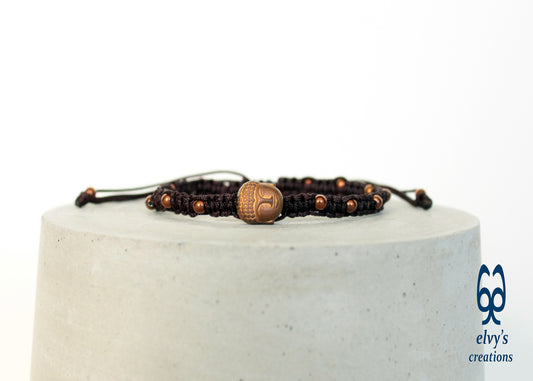 Handmade Macrame Bracelet, Gemstone Beaded Cuff, Unique Birthday Gift for Women and Men